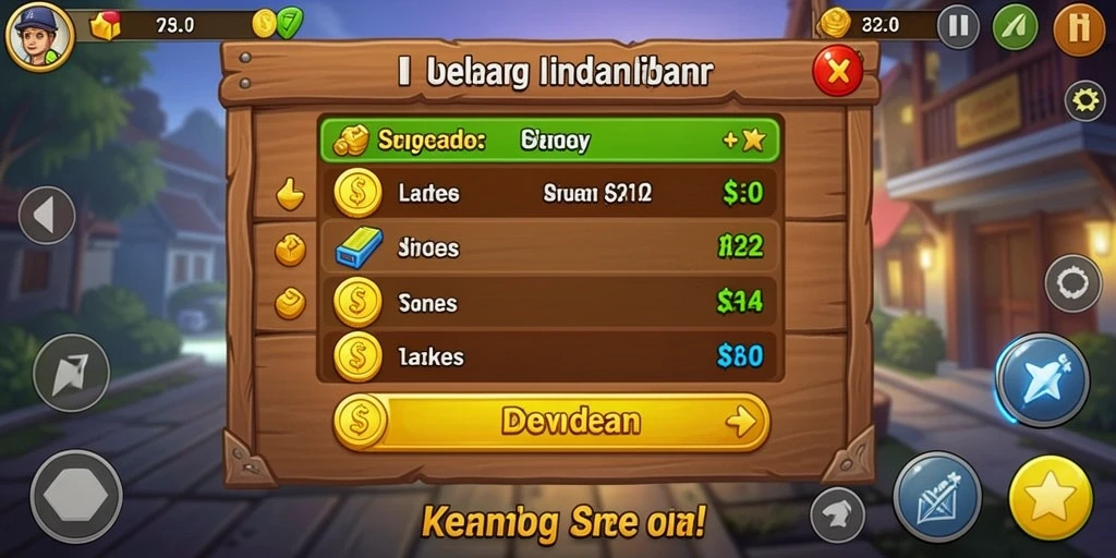 Tampilan mesin slot yang kaya warna dan menarik.