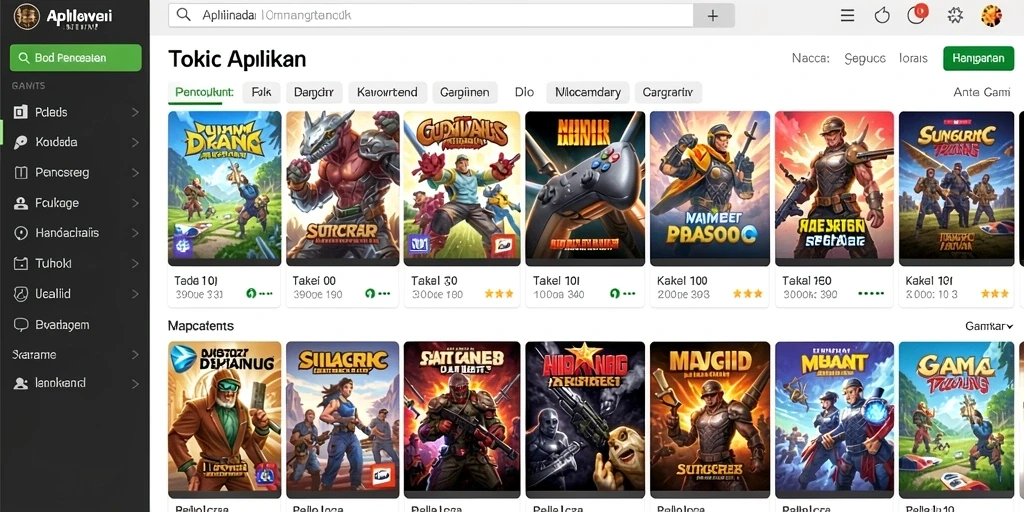 Tampilan awal aplikasi yang menarik dan mudah dinavigasi.